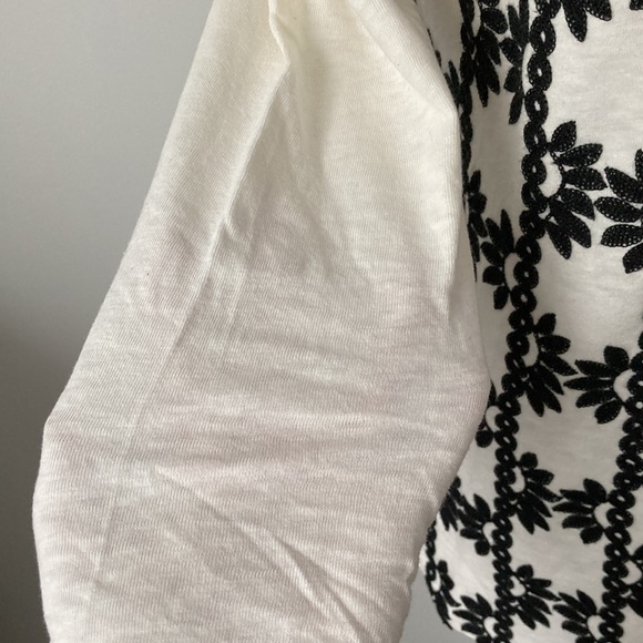 J.Crew Embroidered 3/4 Sleeve Top - Picture 5 of 10